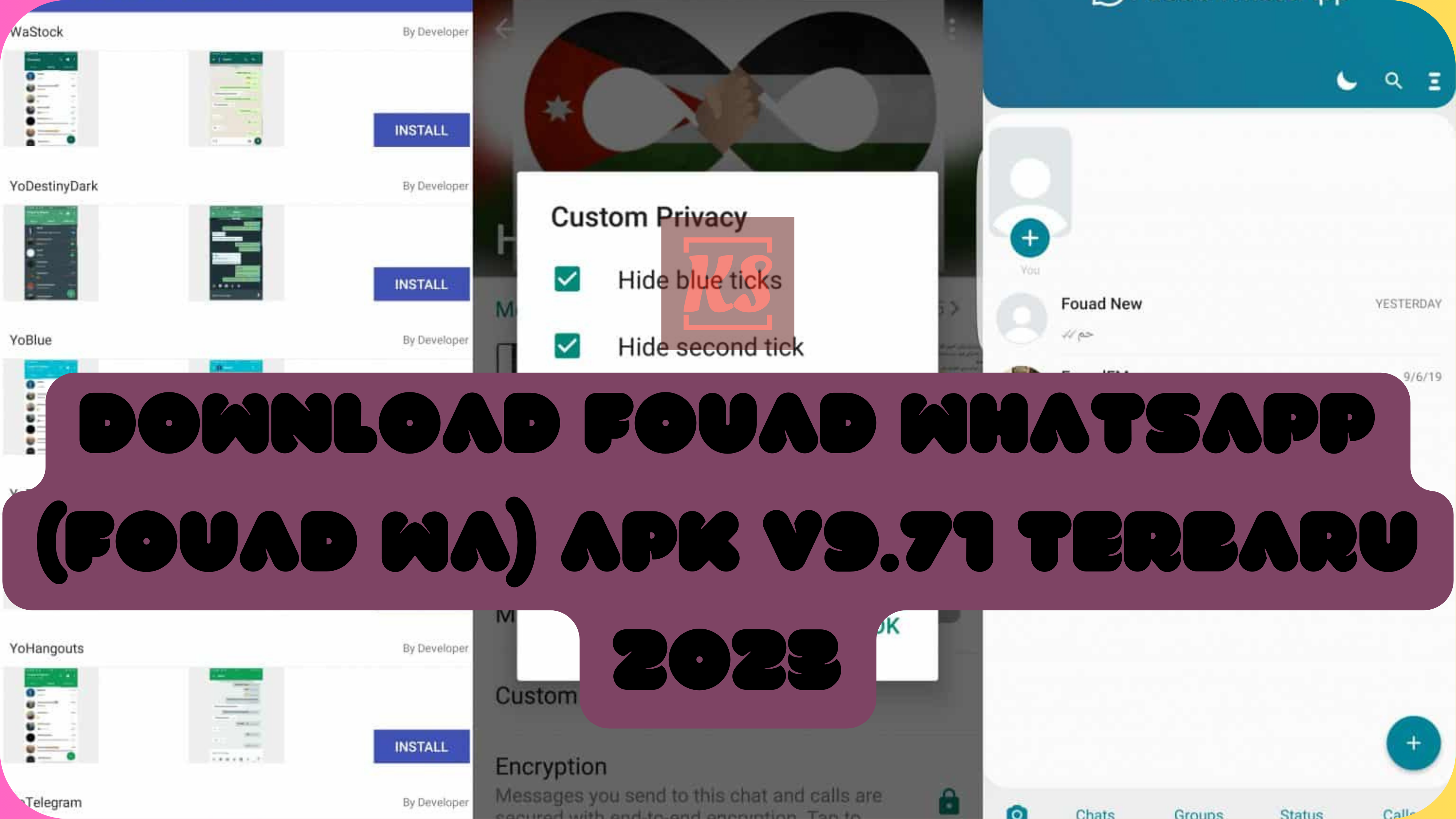Download Fouad WhatsApp (Fouad WA) APK v9.71 Terbaru 2023