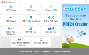 Pdf24 pdf creator software adds reader quick display specifications review freeware